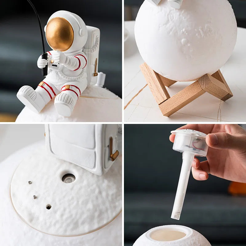 Astronaut Figurine Night Light Humidifier