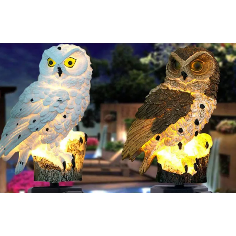 Solar Owl Garden Light