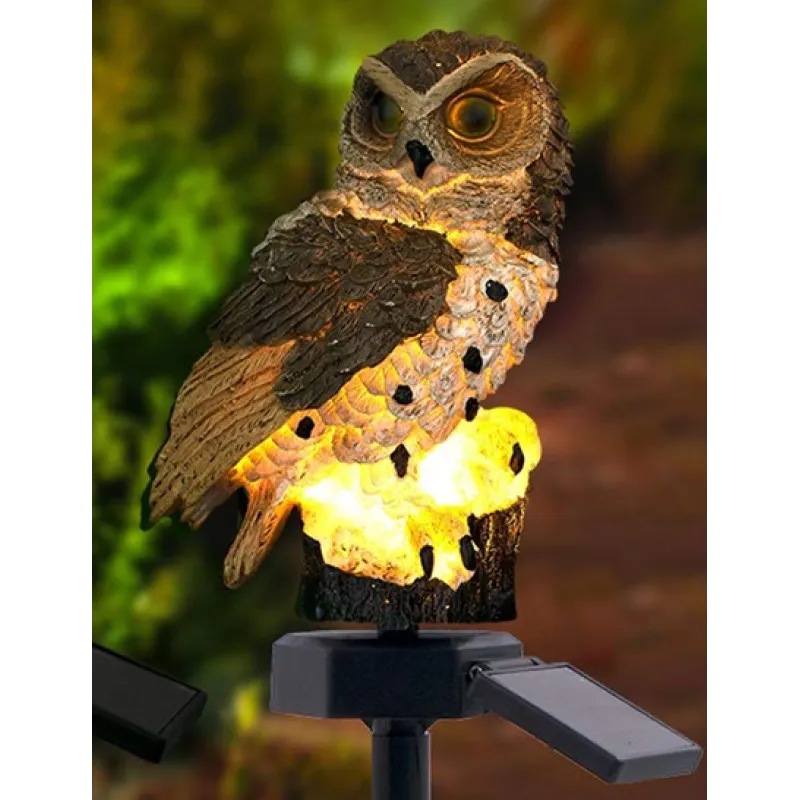 Solar Owl Garden Light